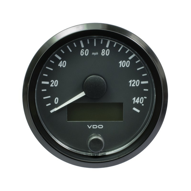 /VDO SingleViu Speedometer 140 Mph Black 80mm gauge